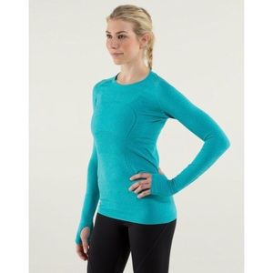 Lululemon Swiftly Tech Long Sleeve Teal Turquoise
